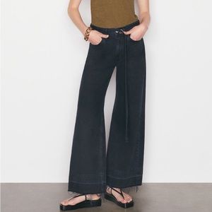 FRAME Pixie High Rise Baggy Pant Released Hem